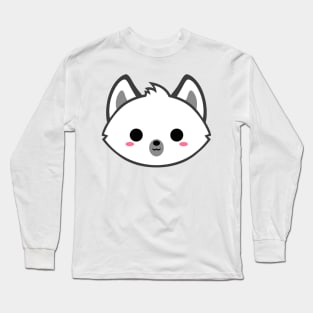 Cute Arctic Wolf Long Sleeve T-Shirt